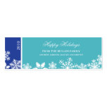 Snowflake Edge Holiday Gift Tag business cards