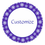 Snowflake factory Template Stickers