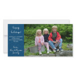 Snowflake Flurries Photo Greeting photo cards