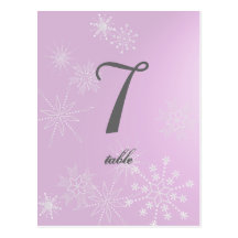 Snowflake Gems/ Table Card Post Card