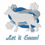 Snowflake German Shepherd Embroidered Shirt