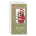 Snowflake gift christmas hoilday photocard