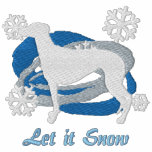 Snowflake Greyhound embroidered shirts