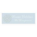 Snowflake Happy Holidays Gift Tags business cards