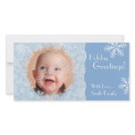 Snowflake Holiday Photo Card photo cards
