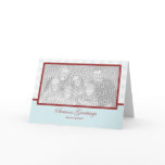 Snowflake Holiday Template Greeting Cards