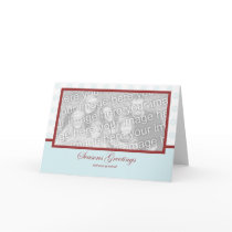 Snowflake Holiday Template Greeting Cards