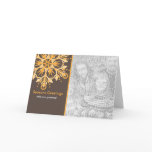 Snowflake Holiday Template Greeting Card