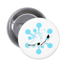 Snowflake Ice Skates Pin