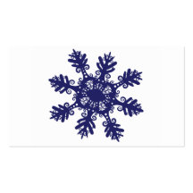 Snowflake II Business Card Template