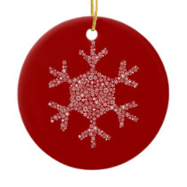 Snowflake in a Snowflake Ornament ornaments