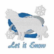 Snowflake Kooikerhondje Embroidered Shirt