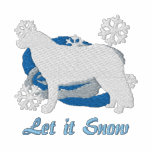 Snowflake Kuvasz Embroidered Long Sleeve Shirt embroidered shirts