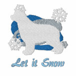 Snowflake Newfoundland Embroidered Long Sleeve embroidered shirts