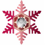 Snowflake Photo Personalised Christmas Ornament photo sculptures