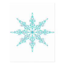 SNOWFLAKE POST CARD