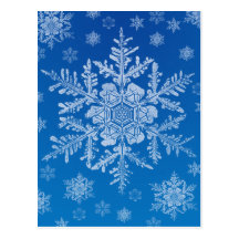 snowflake postcard