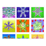snowflake postcard