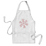 Snowflake - Red Stitches aprons