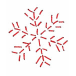 Snowflake - Red Stitches t-shirts