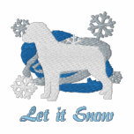 Snowflake Rottweiler Embroidered Shirt (Long Slv) embroidered shirts