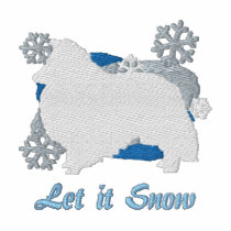 Snowflake Sheltie Embroidered Shirt (Long Sleeve)