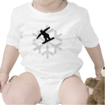 snowflake snowboarder icon tshirts