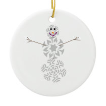 Snowflake Snowman Ornament ornaments