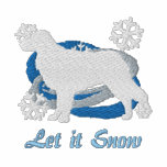 Snowflake Toller Embroidered Long Sleeved TShirt embroidered shirts