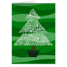 Snowflake Tree - Greeting Card