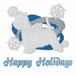 Snowflake Westie Embroidered Shirt (Long Sleeve) embroidered shirts