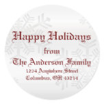 Snowflakes - Address Labels Stickers