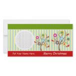 Snowflakes And Cardinals On Tree Photo Cards
