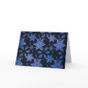 Snowflakes at Night Winter Holiday Gifts cards