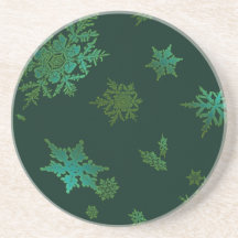 Snowflakes Beverage Coaster