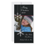 Snowflakes ~ black and white christmas photo cards photo cards