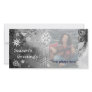 SNOWFLAKES ,black ,white,grey Picture Card