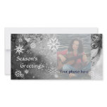 SNOWFLAKES ,black ,white,grey photo cards