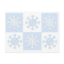 Snowflakes Blue postcards