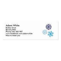 Snowflakes Business Cards