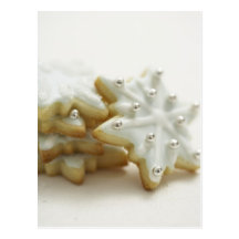 Snowflakes Cookies Post Cards