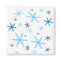 Snowflakes Fridge Magnets