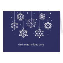 Snowflakes Mobile Holiday Greeting Card
