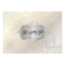 Snowflakes on Ice RSVPs, Chubby Bizcards Business Card Template