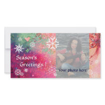 SNOWFLAKES  pink ,fuchsia,green,white