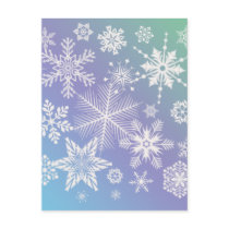 SNOWFLAKES POSTCARDS