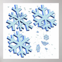 Snowflakes Poster