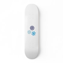 Snowflakes Skate Deck