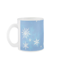 Snowflakes Sketch Christmas Eve mug