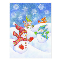 SnowGirls Post Card